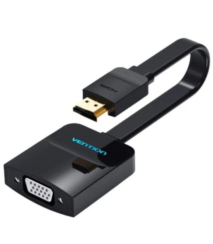 Cable Conversor Vention 74345/ HDMI Macho/ VGA Hembra/ 15cm/ Negro