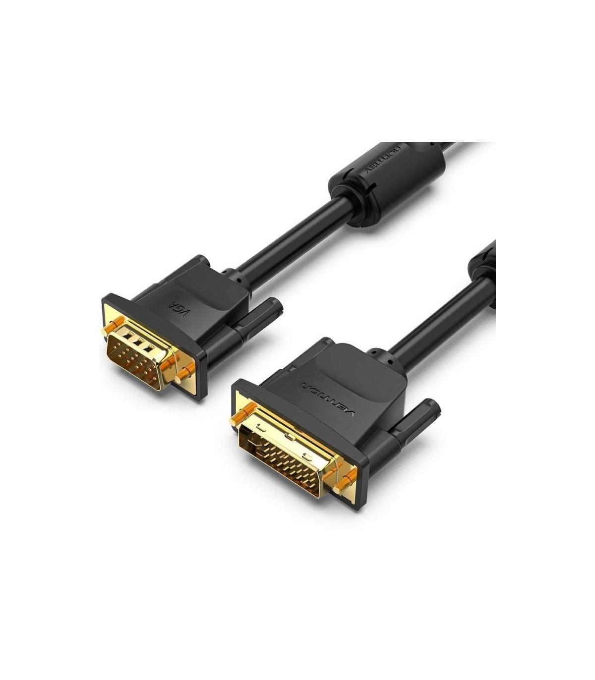 Cable Conversor Vention EACBF/ DVI-I Macho - VGA Macho/ 1m/ Negro