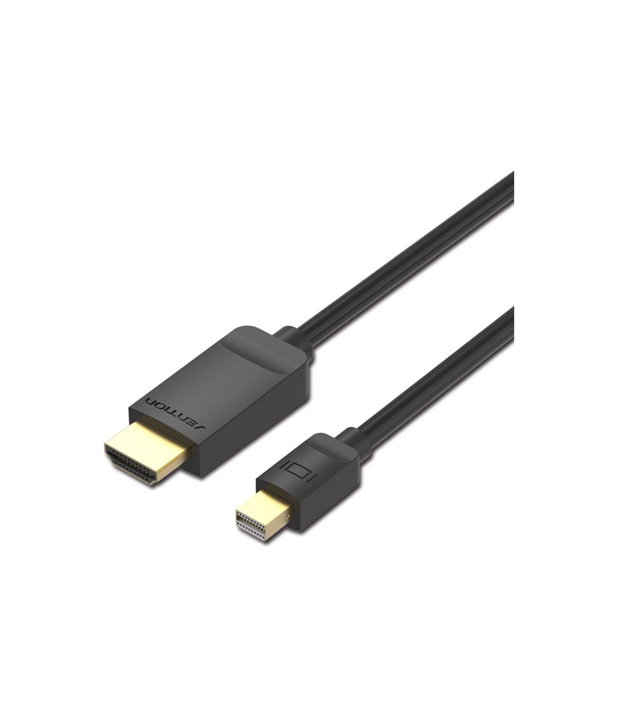 Cable Conversor Vention HABBH/ Mini DisplayPort Macho - HDMI Macho/ 2m/ Negro
