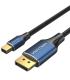 Cable Conversor DisplayPort 1.4 8K Vention HCFLG/ DisplayPort Macho - Mini DisplayPort Macho/ 2m/ Negro y Azul