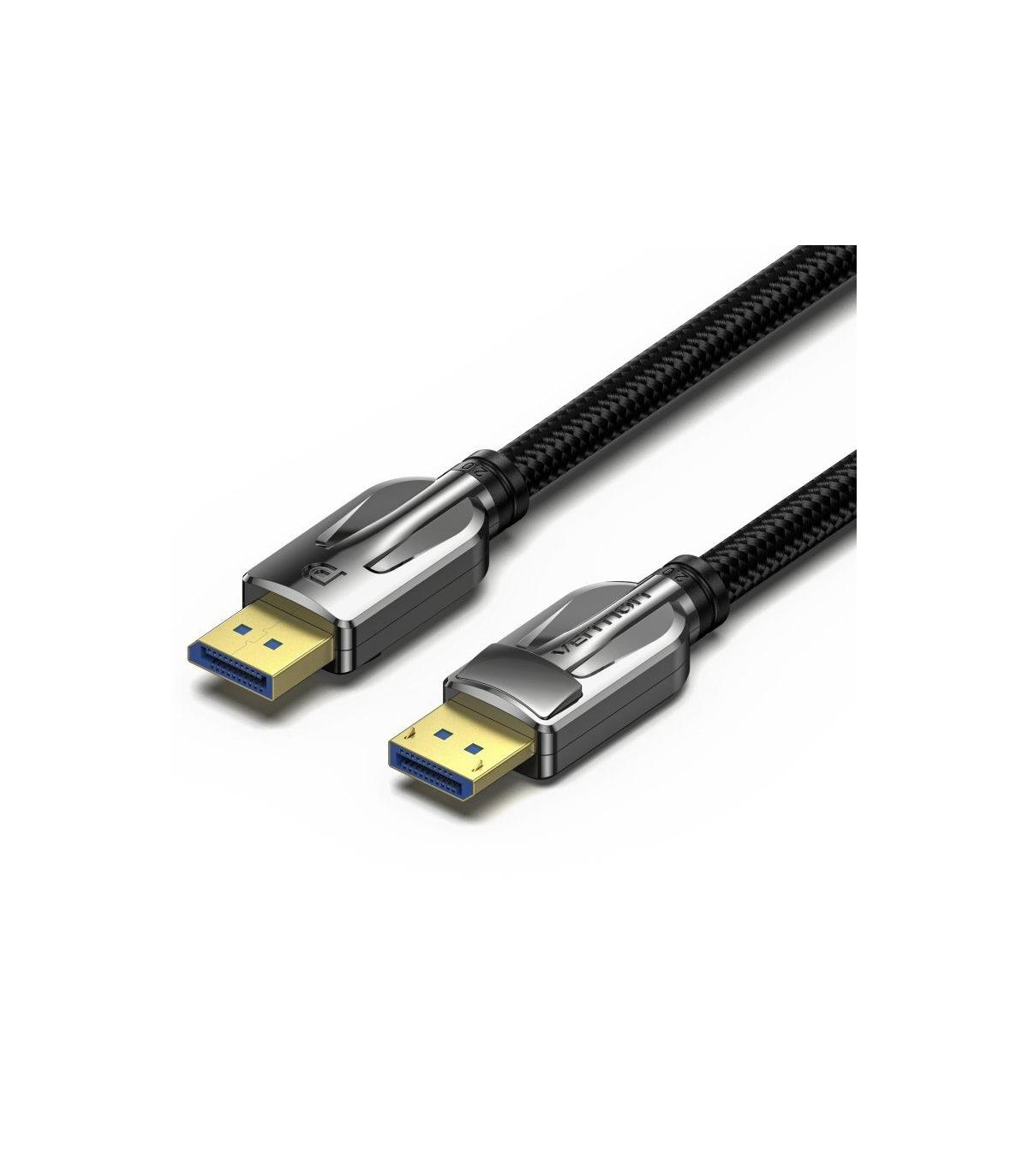 Cable DisplayPort 2.1 16K Vention HGABI/ DisplayPort Macho - DisplayPort Macho/ 3m/ Negro