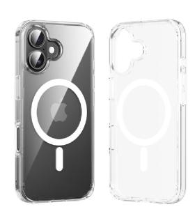Funda Dura con Magsafe Vention KUGT0-10/ Compatible con iPhone 16/ Transparente