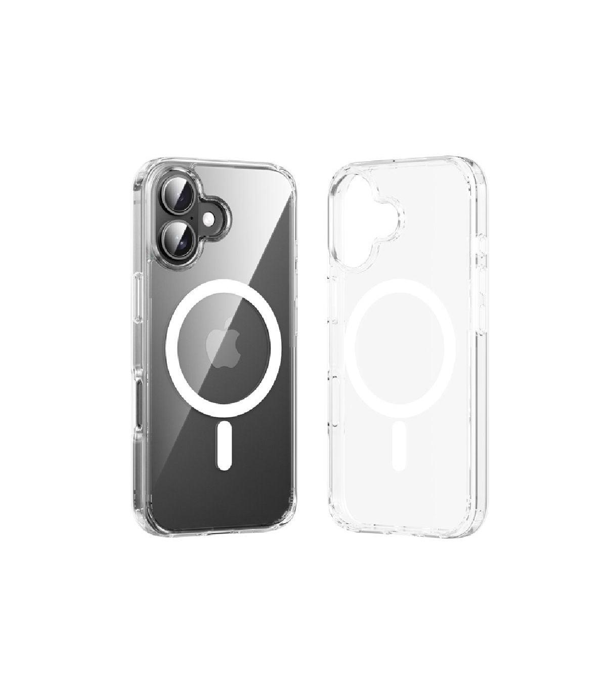 Funda Dura con Magsafe Vention KUGT0-10/ Compatible con iPhone 16/ Transparente