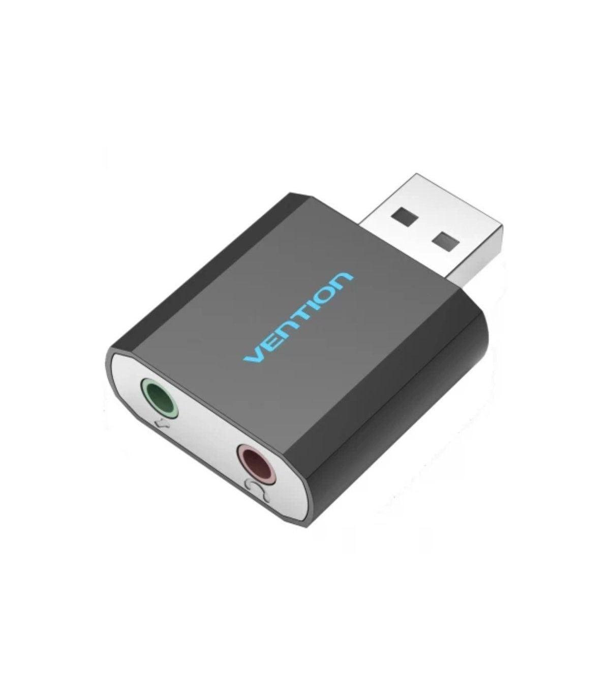 Tarjeta de Sonido Vention VAB-S17-B/ 2.1/ Negro