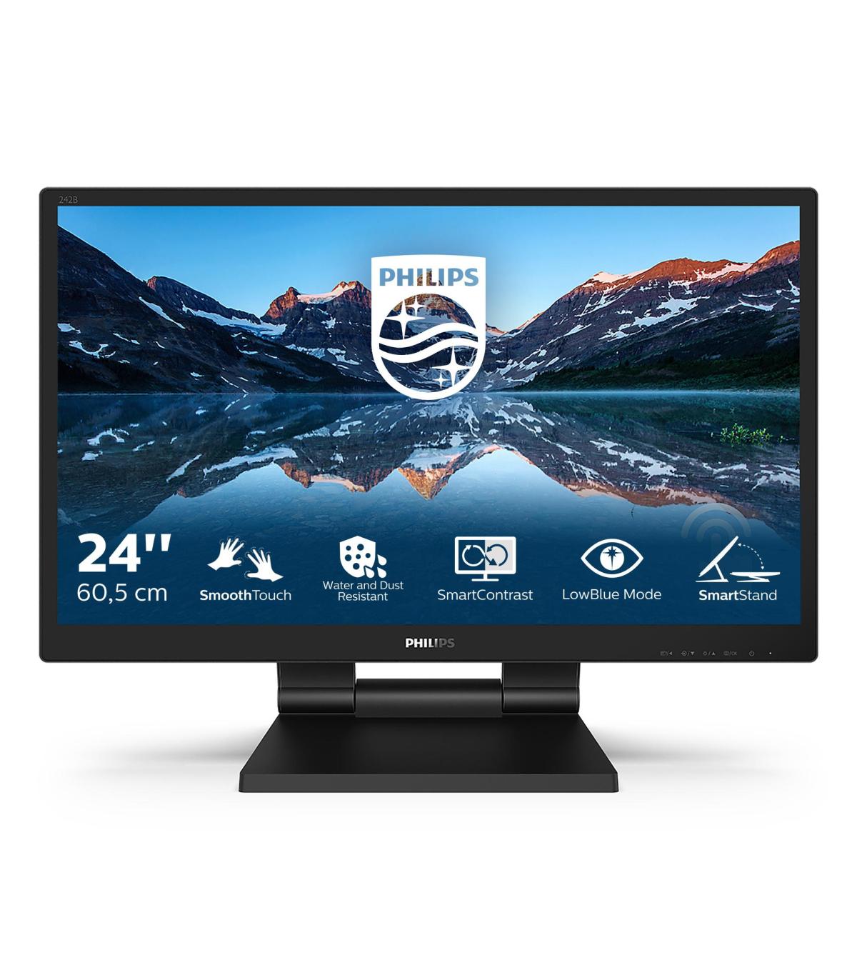 Monitor Profesional Tctil Philips 242B9T 23.8'  Full HD  Multimedia  Negro
