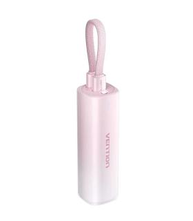 Powerbank 5000mAh Vention FHWR0/ 20W/ Rosa