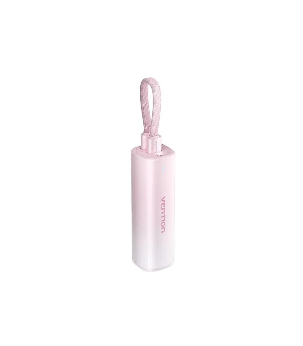 Powerbank 5000mAh Vention FHWR0/ 20W/ Rosa