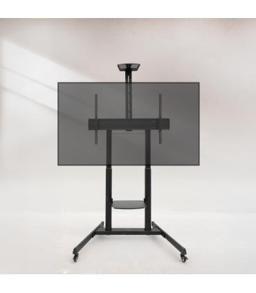 Soporte De Suelo Inclinable Con Ruedas TooQ FS20406HM-B Para TV De 60-100'  Hasta 120kg