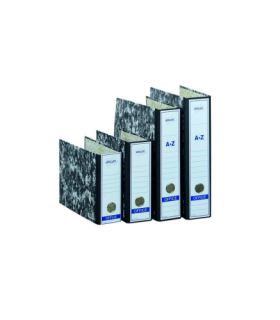 ARCHIVADOR JASPEADO A-Z FOLIO CON RADO NEGRO ANCOR 002089