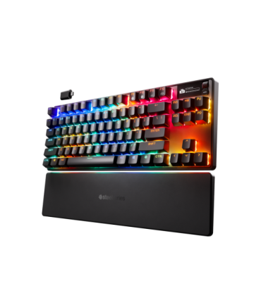 Steelseries APEX PRO TKL WIRELESS GEN 3 teclado Juego USB + RF Wireless + Bluetooth Ingls de EE. UU. Negro