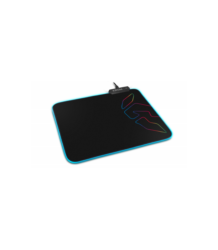 Krom Knout RGB Negro Alfombrilla de ratn para juegos