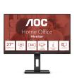 Monitor Profesional AOC 27E3QAF 27'/ Full HD/ Multimedia/ Regulable En Altura/ Negro