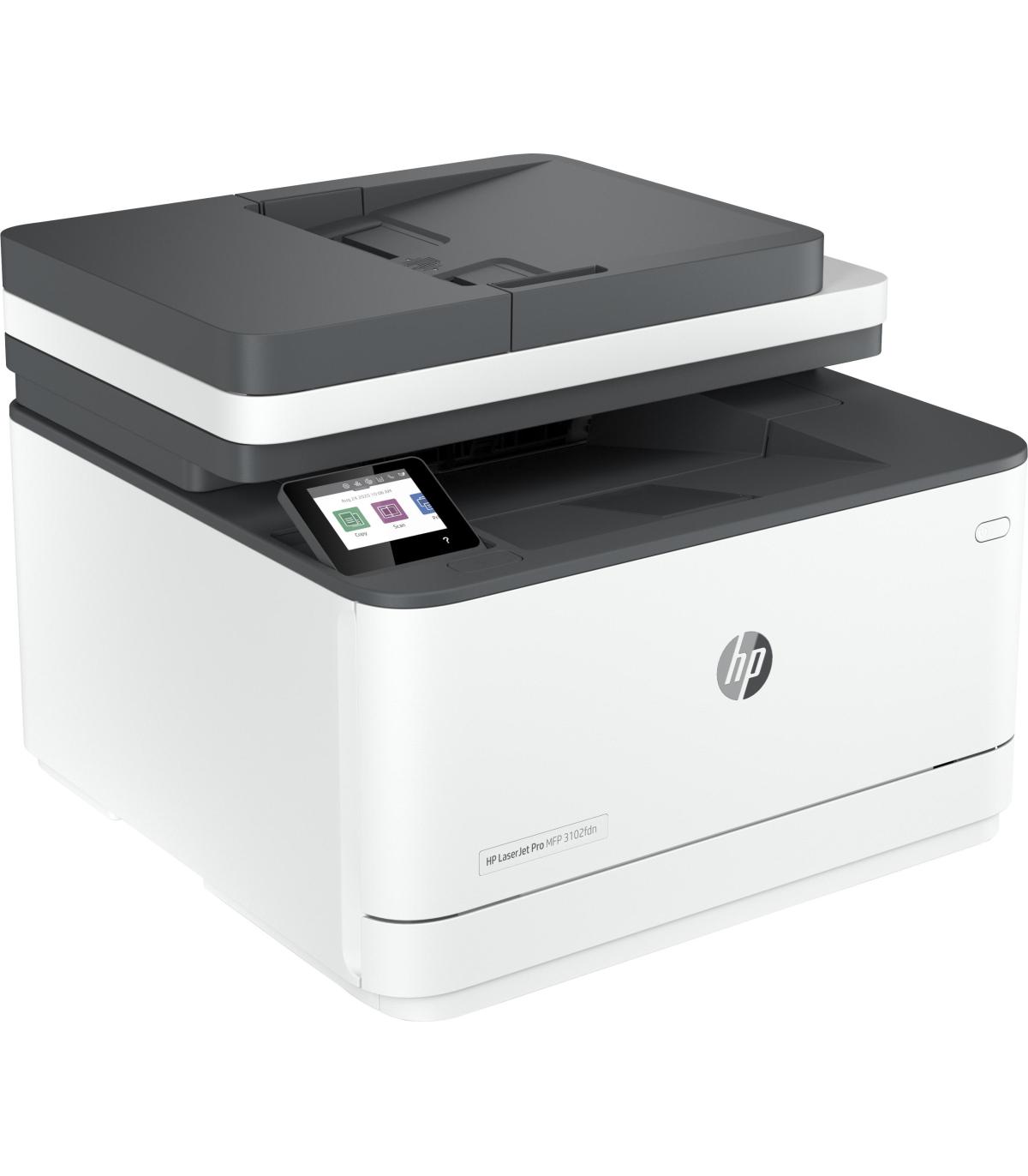 Multifuncin Lser Monocromo HP Lserjet Pro 3102FDN Fax  Dplex  Blanca