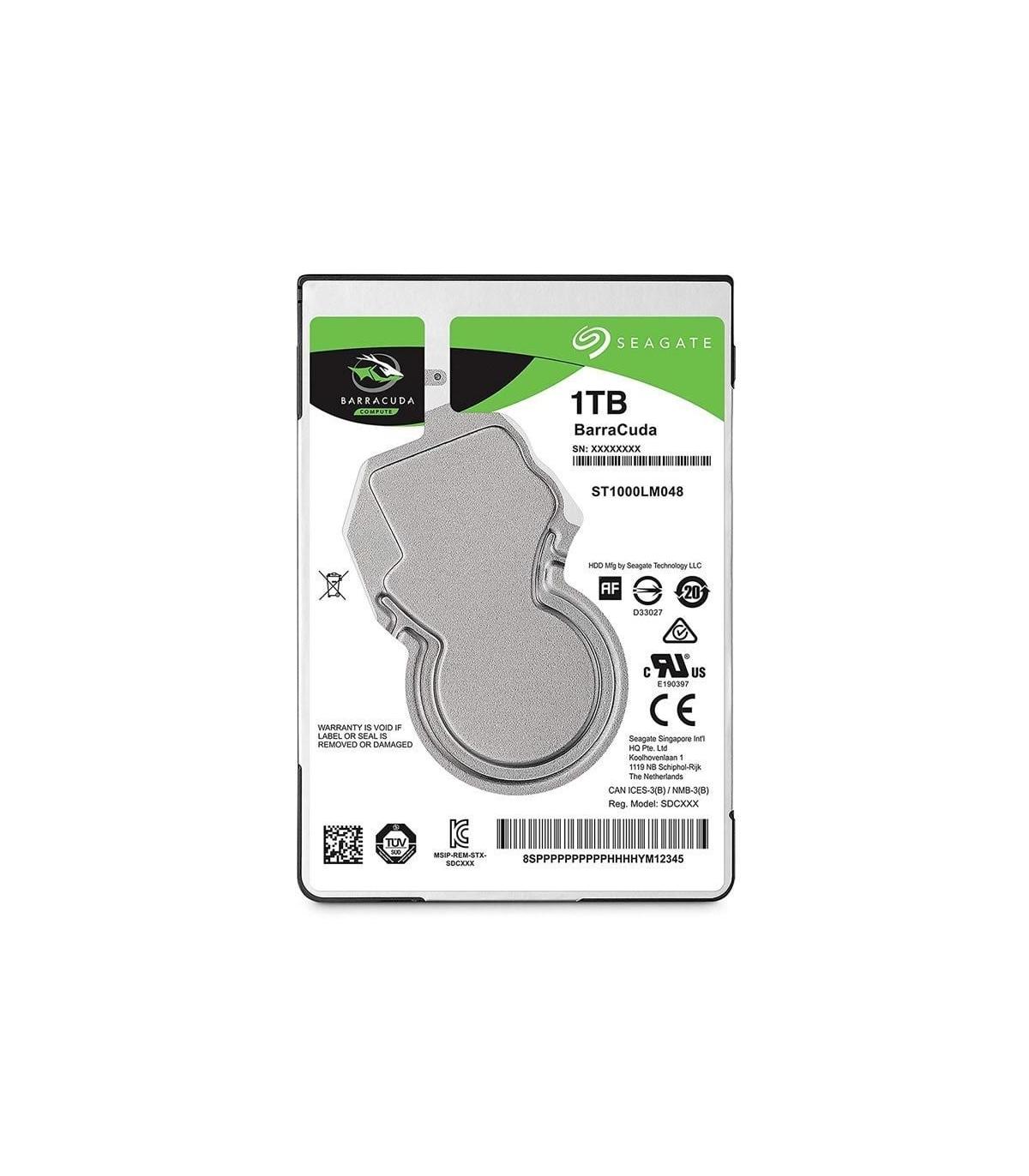 Disco Duro Seagate BarraCuda 1TB/ 2.5\'/ SATA III/ 128MB