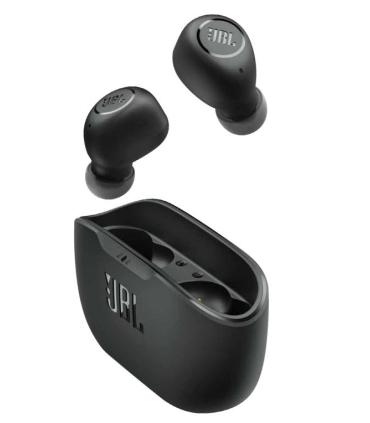 Auriculares Bluetooth JBL Vibe Buds Con Estuche De Carga  Autonoma 8h  Negros
