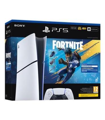 Consola Sony Playstation 5 - PS5 Slim Digital 825GB  Incluye Mando Dual Sense Y Blunde Fortnite Flowering Chaos  Chassis E
