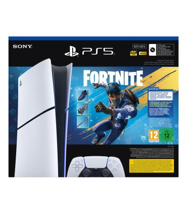 Consola Sony Playstation 5 - PS5 Slim Digital 825GB  Incluye Mando Dual Sense Y Blunde Fortnite Flowering Chaos  Chassis E