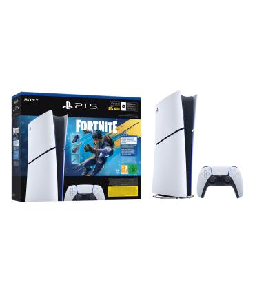 Consola Sony Playstation 5 - PS5 Slim Digital 825GB  Incluye Mando Dual Sense Y Blunde Fortnite Flowering Chaos  Chassis E