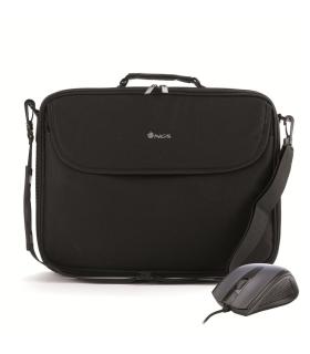 BOLSA PORTATIL  16 NGS MONRAY BUREAU KIT (BOLSA+RATON) NEGRO Y ROJO