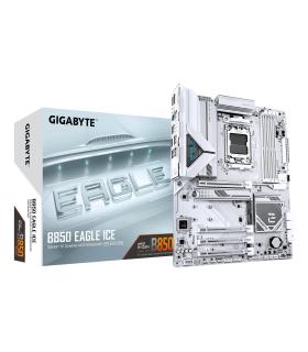 PLACA GIGABYTE B850 EAGLE ICE (BLANCO),AMD,AM5,B850,4DDR5,256GB,1HDMI+1DP,4SATA3+3M.2,2.5GBE,5USB3.2,ATX
