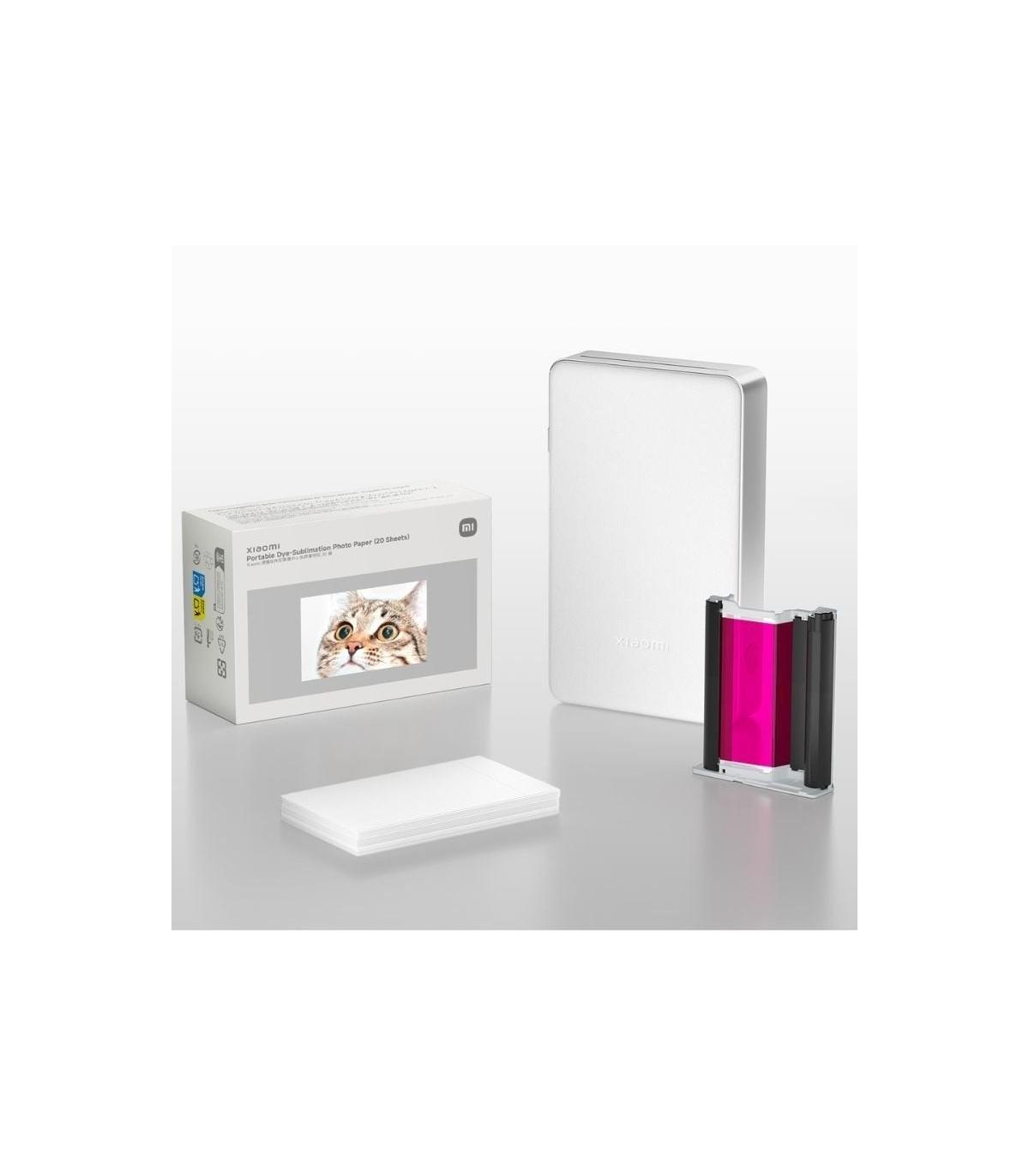 Papel Fotogrfico para Sublimacin Xiaomi Portable Dye-Sublimation Photo Paper/ 5 x 7.6cm/ 20 Hojas