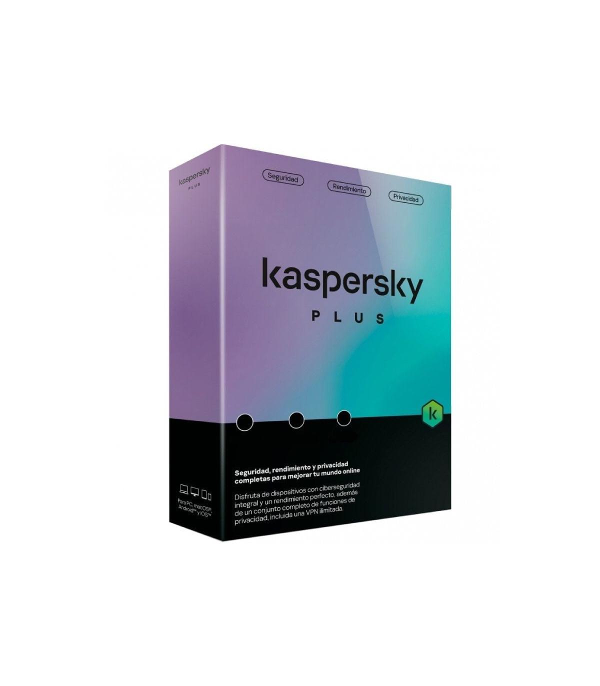 Antivirus Kaspersky Plus/ 1 Dispositivo/ 1 Ao