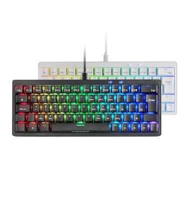 Teclado Gaming Mecnico Mars Gaming MKMINIPRO  Switch Amarillo  Blanco