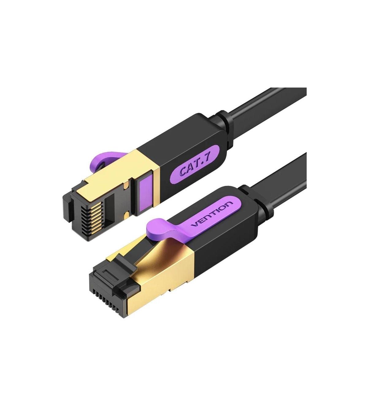Cable de Red RJ45 SFTP Vention ICDBF Cat.7/ 1m/ Negro