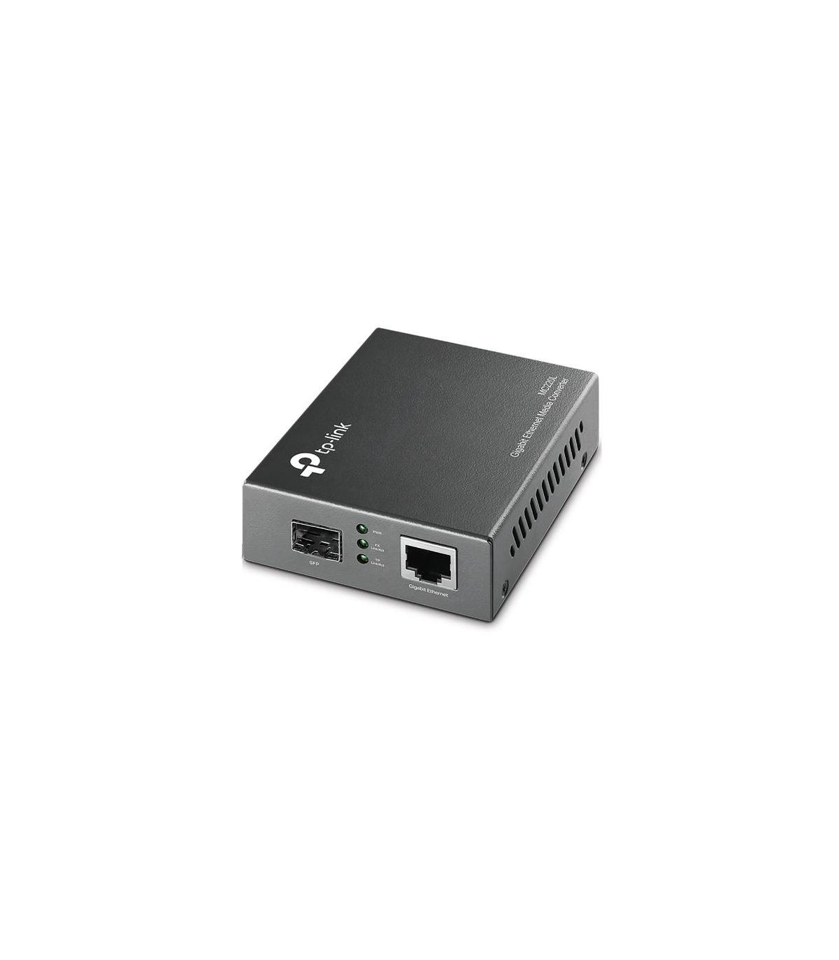 Conversor De Medios Gigabit TP-Link MC220L  1 Puerto  RJ-45 10 100 1000