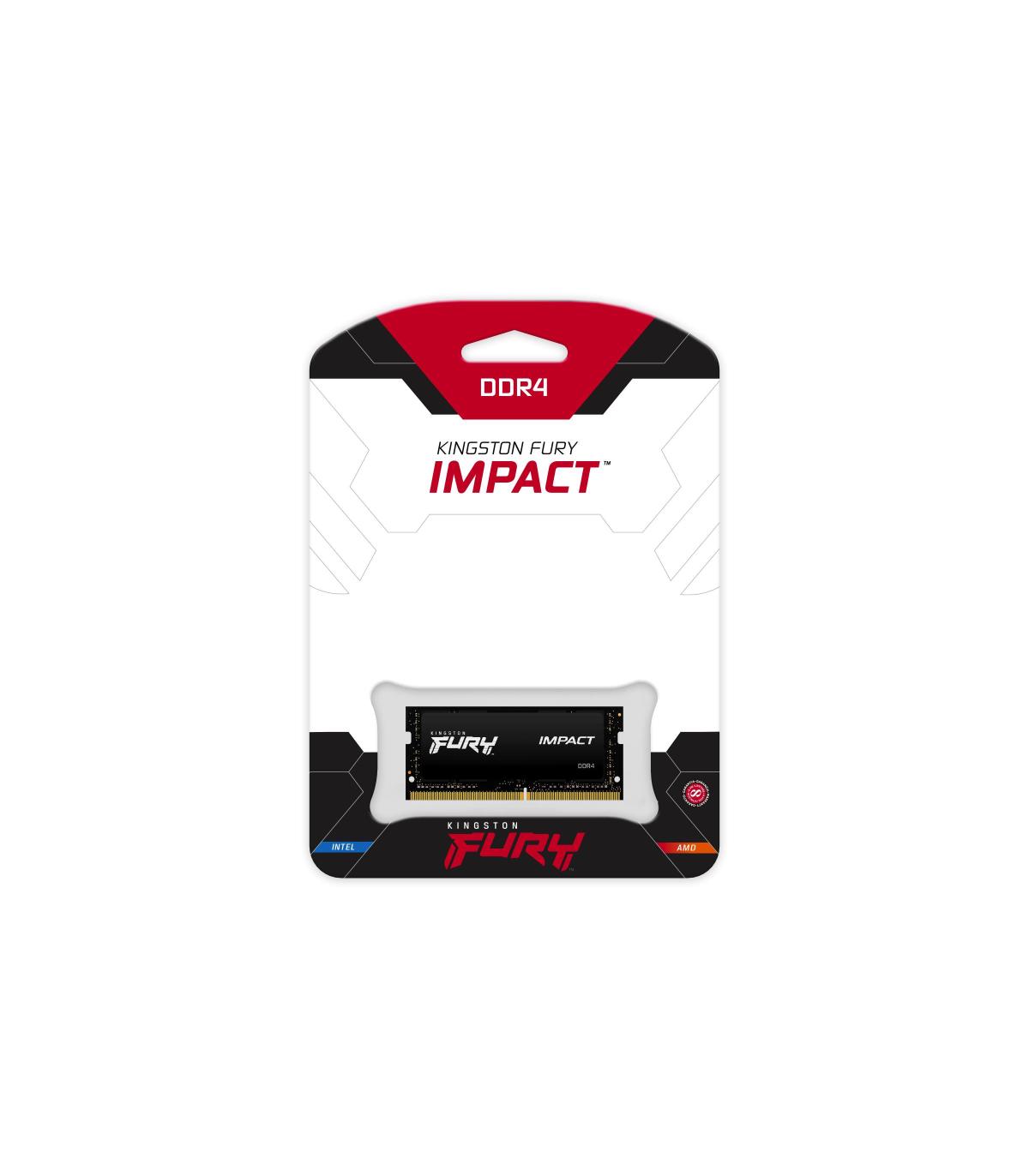 Memoria RAM Kingston FURY Impact 32GB  DDR4  3200MHz  1.2V  CL20  SODIMM
