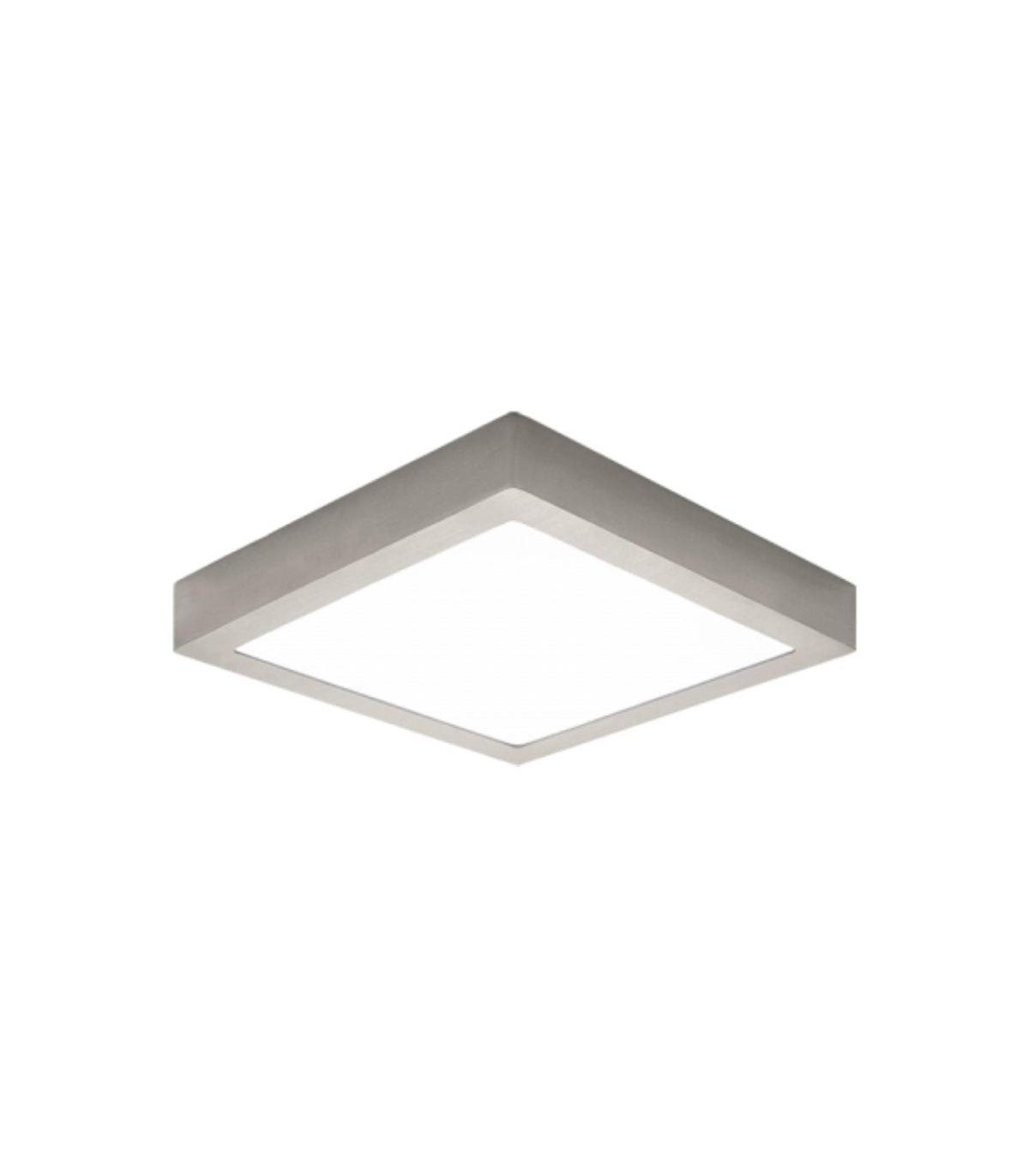 Downlight Iglux SUP-102418-NS/ Cuadrado/ 220x220x35mm/ Potencia 18W/ 1540 Lmenes/ 3000K/ Nquel