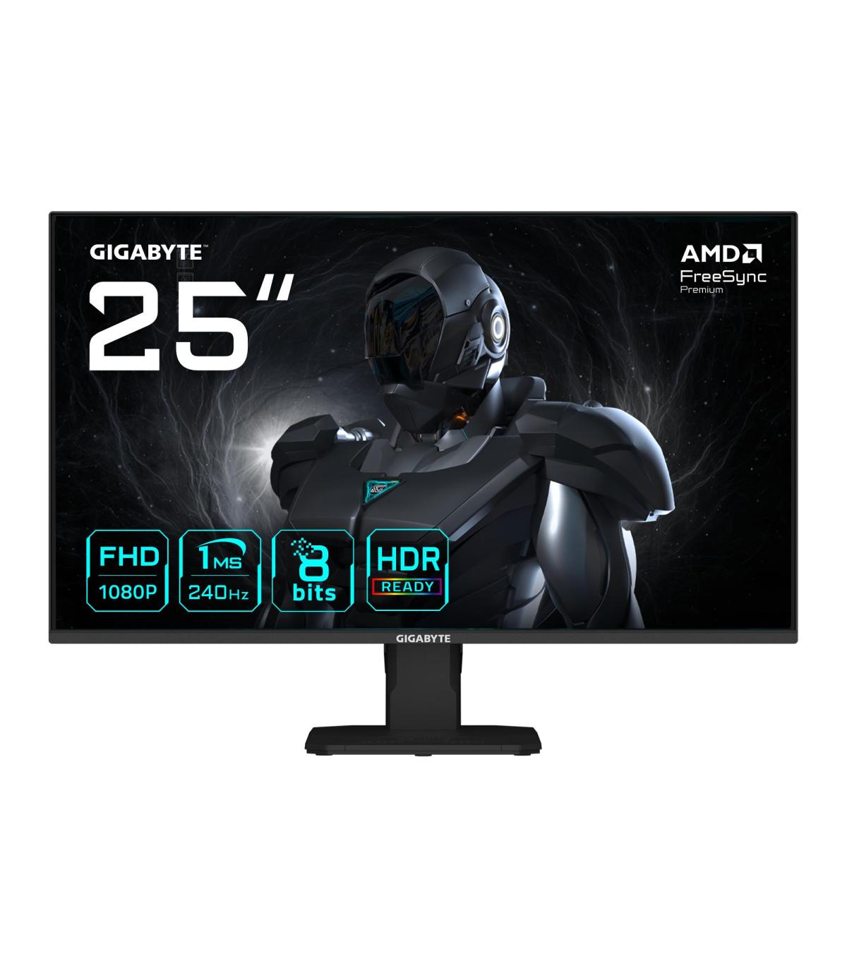 GIGABYTE GS25F2A Monitor Gaming 25" FHD - 1920 X 1080, 240Hz, 1ms, 300 Cd m, Display HDR 10, HDMI 2.0, DisplayPort 1.4