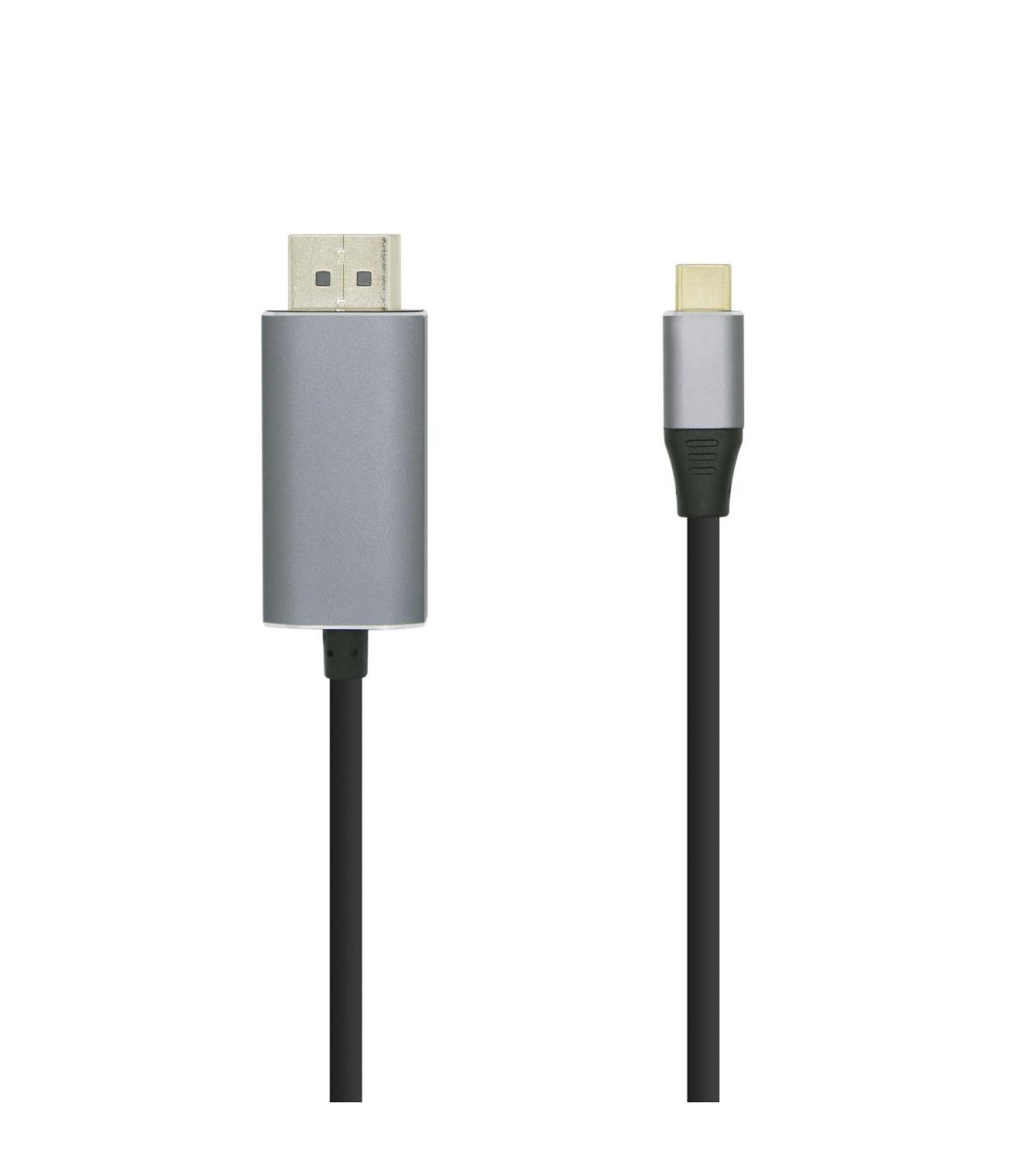 CABLE CONVERSOR AISENS USB-C A DISPLAYPORT 4K60HZ NEGRO 1.8M