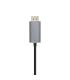 CABLE CONVERSOR AISENS USB-C A DISPLAYPORT 4K60HZ NEGRO 1.8M