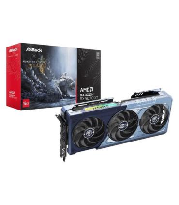 VGA ASROCK RX 9070 XT MONSTER HUNTER WILDS EDITION,AMD,RX9070XT,16GB,GDDR6,256BIT,1HDMI+3DP -JUEGO INCLUIDO- (RX9070XT MH 16G)