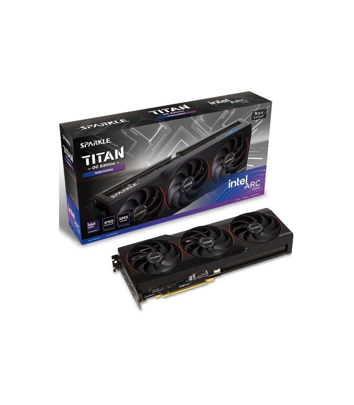 Tarjeta Grfica Sparkle Intel Arc B580 Titan Nox OC Edition/ 12GB GDDR6