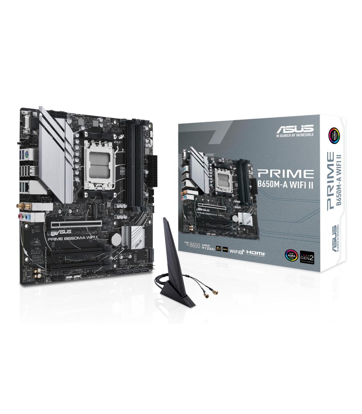 Placa Base Asus Prime B650M-A WIFI II Socket AM5  DDR5  PCIe 5.0  Micro ATX