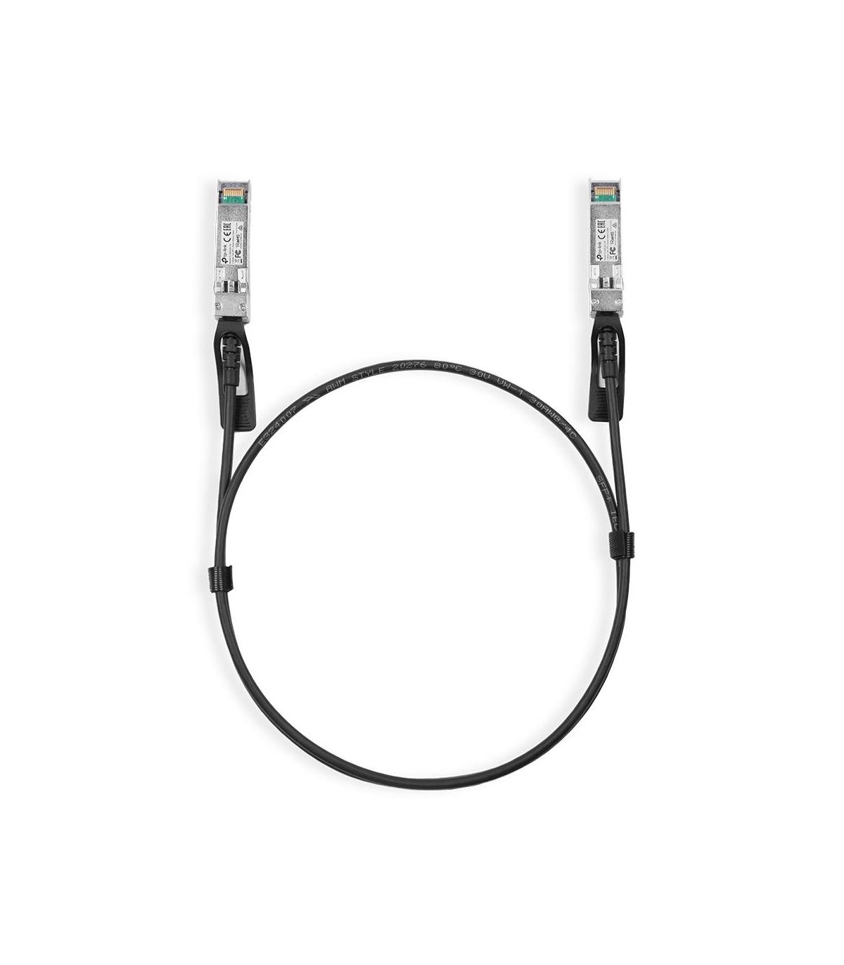 TP-Link TL-SM5220-1M Cable De Fibra Optica SFP+ DAC Negro