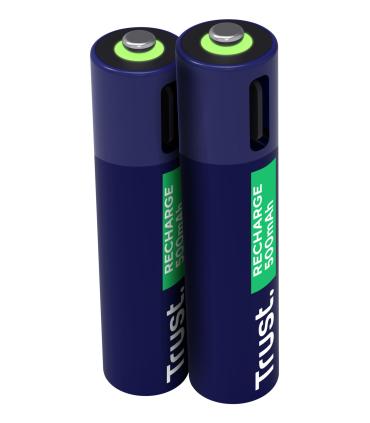 Pack De 2 Pilas AAA Trust 25585  Recargables