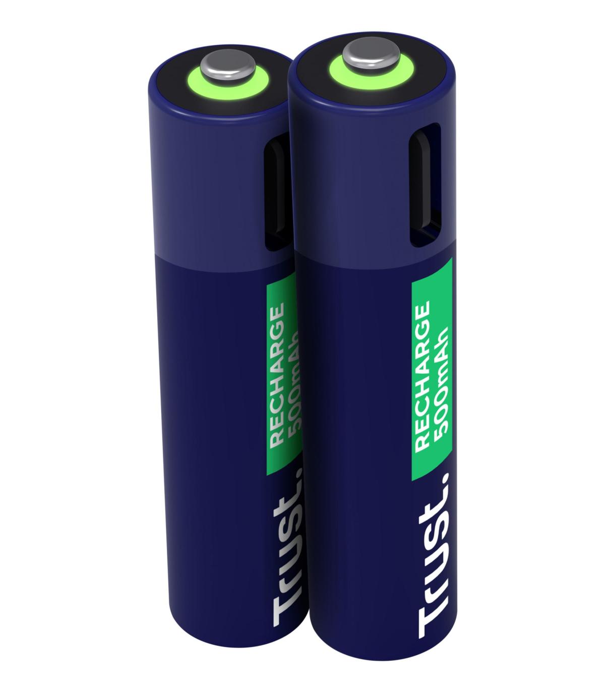 Pack De 2 Pilas AAA Trust 25585  Recargables