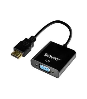 ADAPTADOR HDMI A VGA NEGRO SAVIO AK-75 M/H