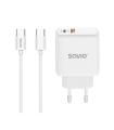 CARGADOR SAVIO LA-10 30W WHITE CON CABLE