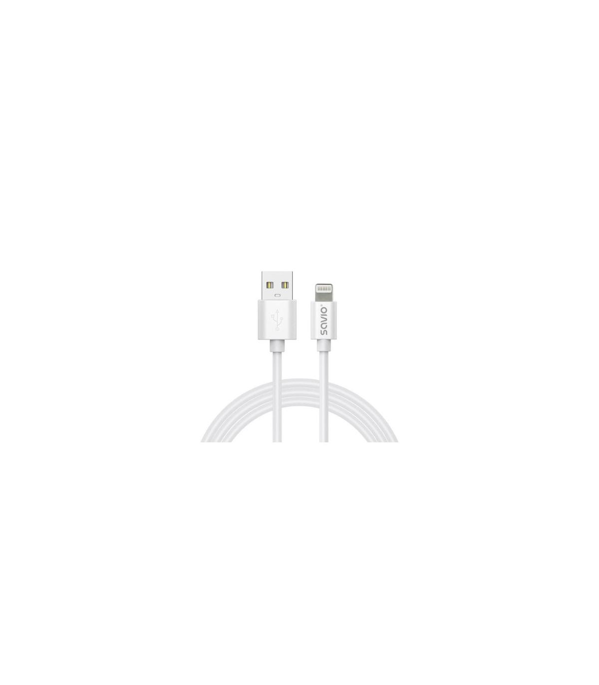 CABLE USB-A-LIGHTNING SAVIO CL-192