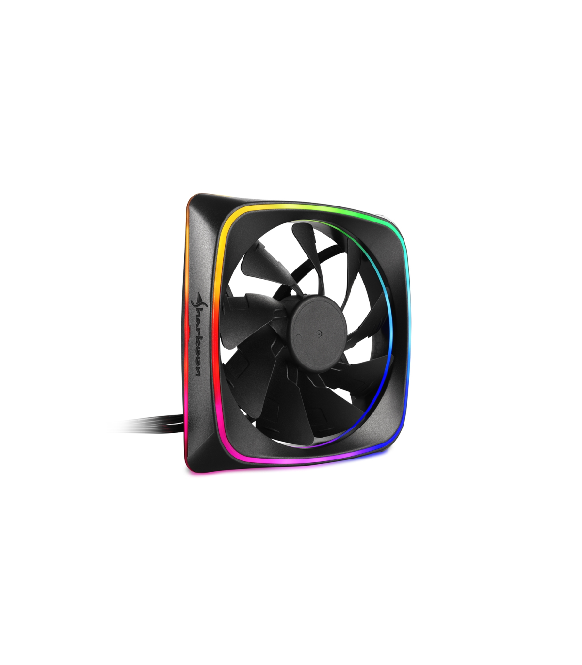 VENTILADOR CAJA SHARKOON SHARK LIGHTS FAN 120X120X 25 MM RGB LED