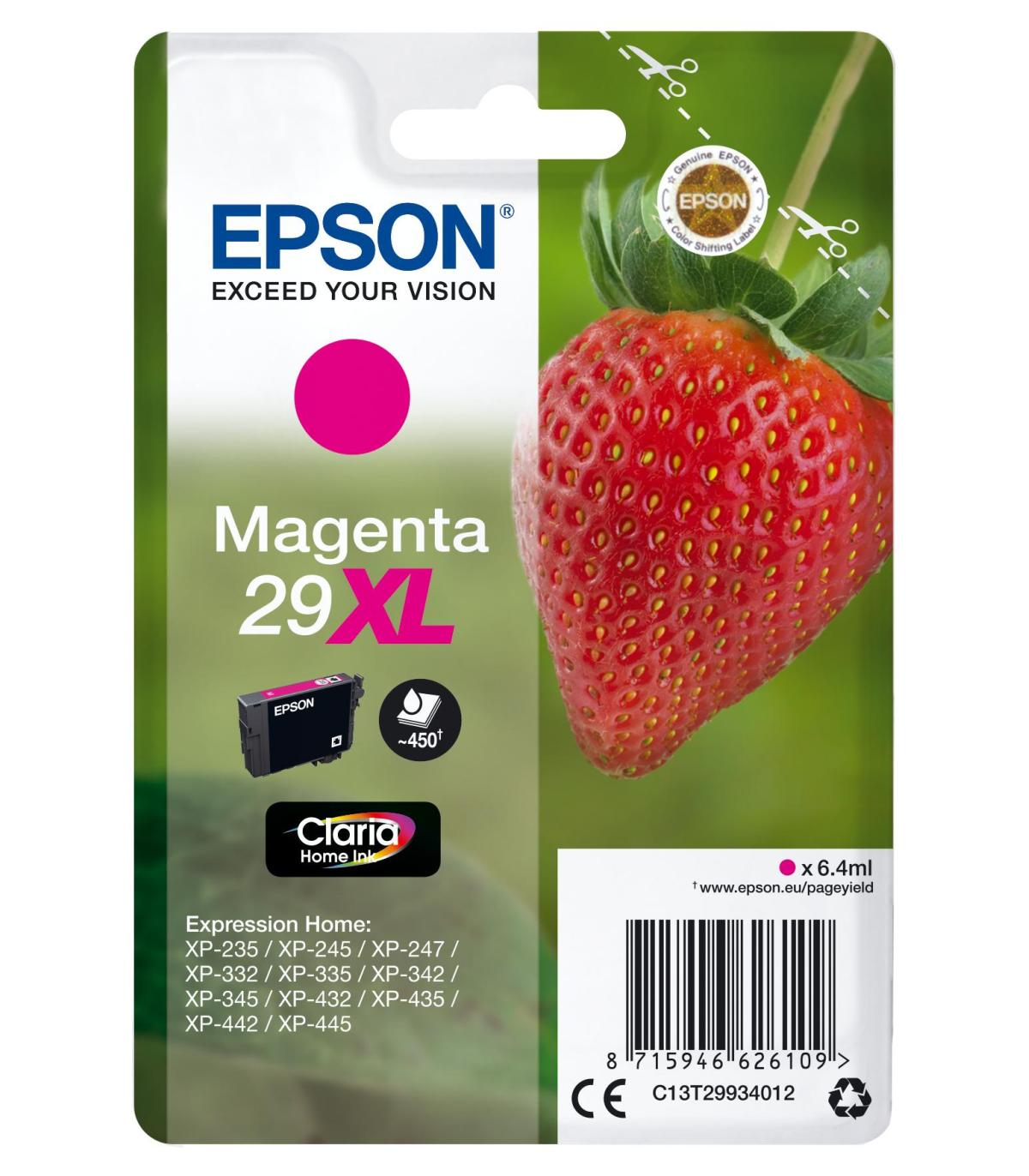 CARTUCHO MAGENTA EPSON 29XL