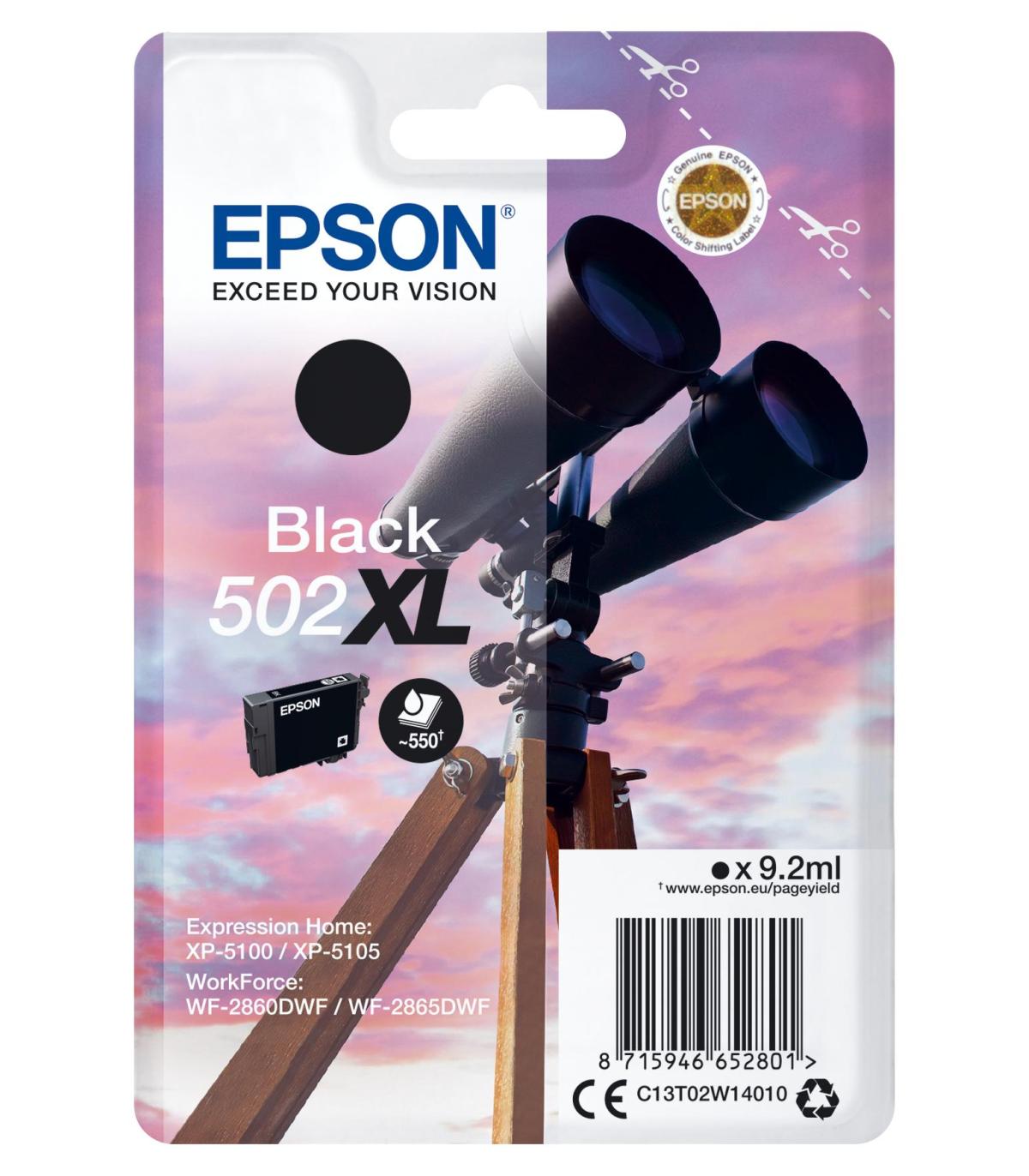 CARTUCHO NEGRO EPSON 502XL