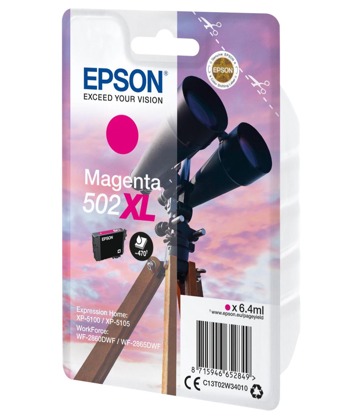 CARTUCHO MAGENTA EPSON 502XL