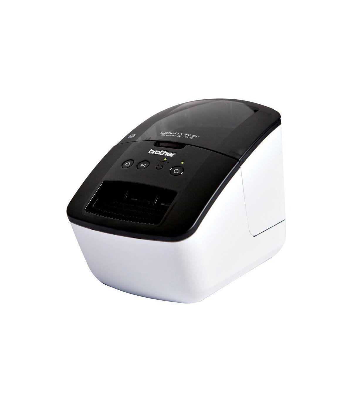 Impresora de Etiquetas Brother QL-700/ Trmica/ Ancho etiqueta 62mm/ USB/ Blanca y Negra