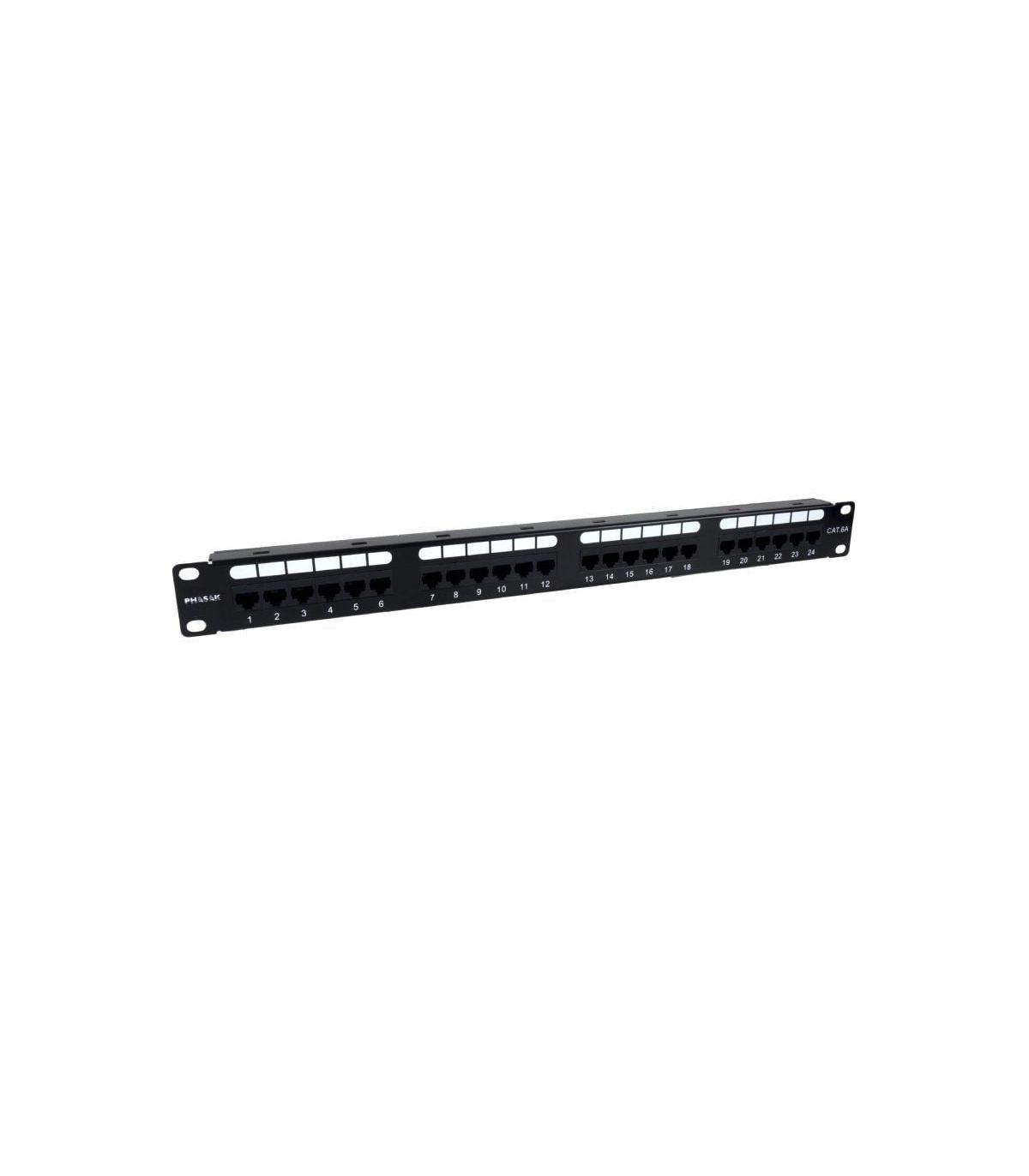 Patch Panel Phasak PU 2421/ 24 Puertos/ Cat.6A/ Altura 1U