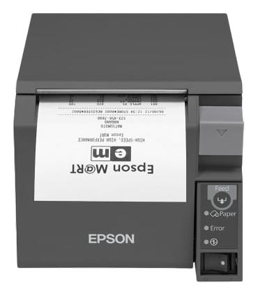 Impresora De Tickets Epson TM-T70II  Trmica  Ancho Papel 80mm  USB-RS232  Negra
